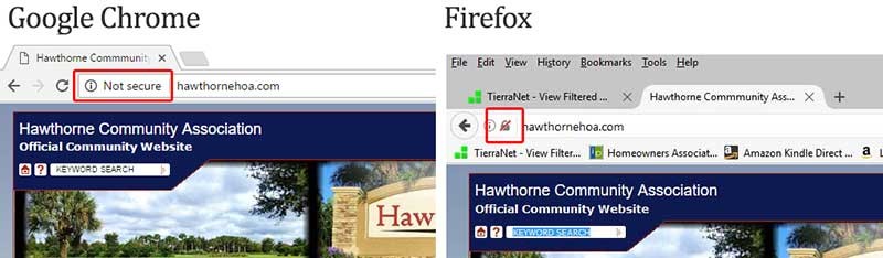 Browser SSL Certificate location